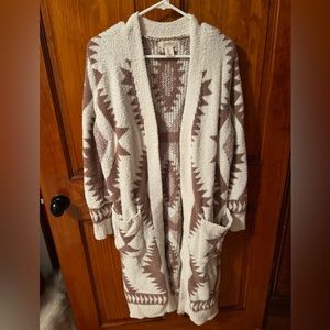 Women’s Long Aztec Fleece Sweater